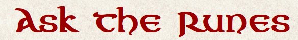 Ask the Runes